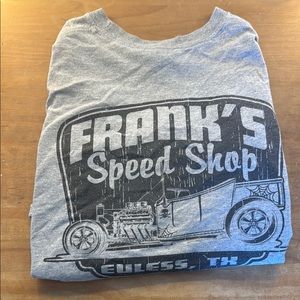 Men’s Gray “Frank’s Speed Shop” Long Sleeve Shirt